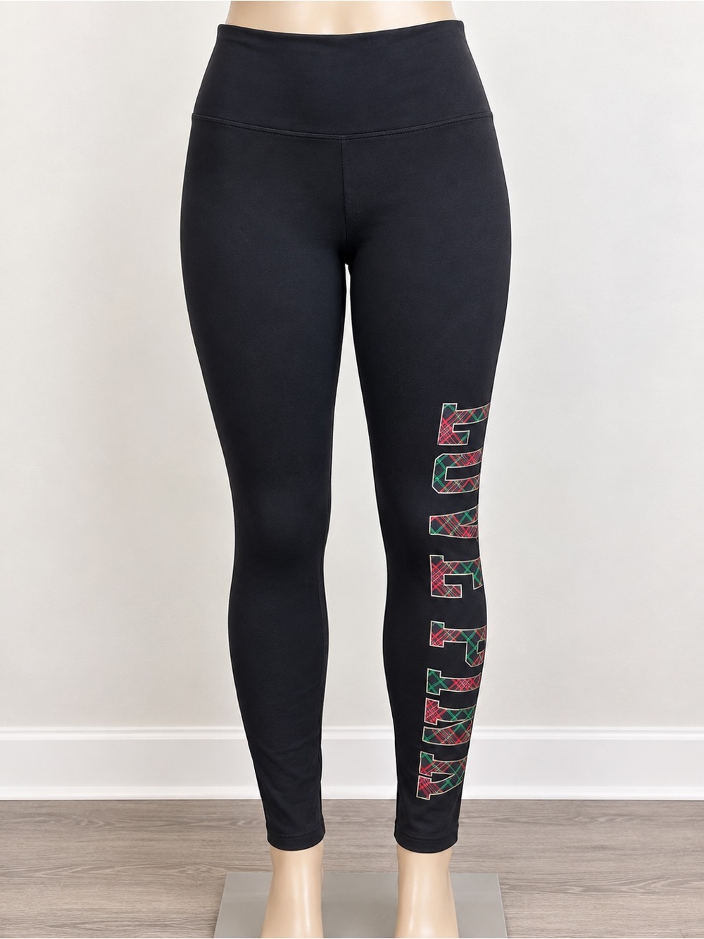 PINK Victoria's Secret Black High-Waist Jeggings with Side Logo